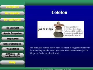 colofon