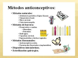 MÉTODOS DE CONCIENCIA DE LA FERTILIDAD, NATURALES O TRADICIONALES: