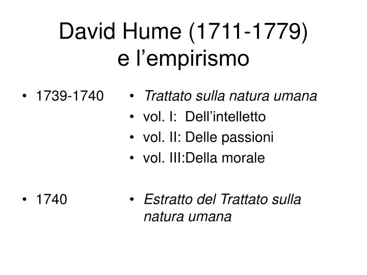 david hume 1711 1779 e l empirismo