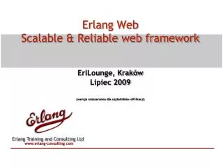 erlang web scalable reliable web framework