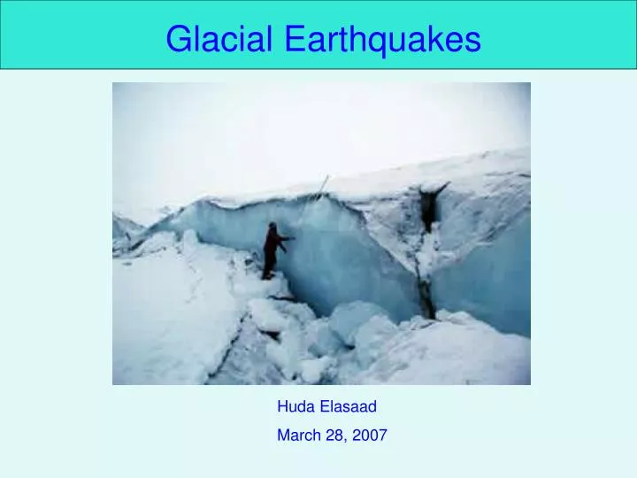 glacial earthquakes