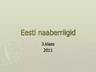 eesti naaberriigid