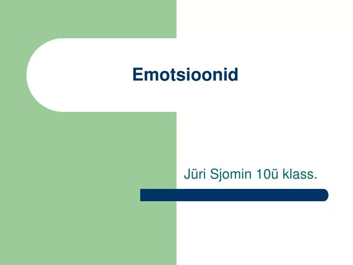 emotsioonid