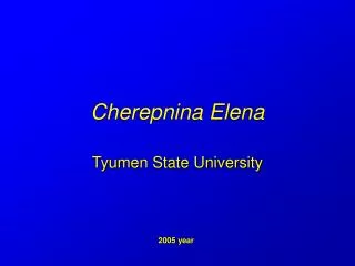 Cherepnina Elena