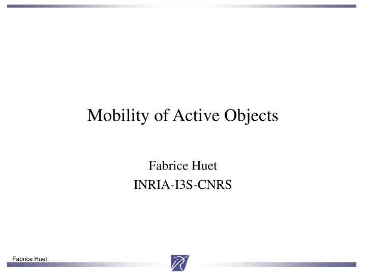 mobility of active objects