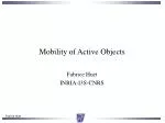 Mobility of Active Objects: Principles & API Abstractions - slide 1