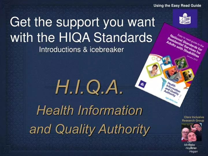 get the support you want with the hiqa standards introductions icebreaker