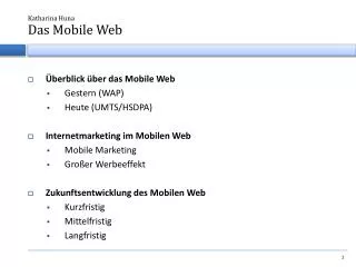 das mobile web