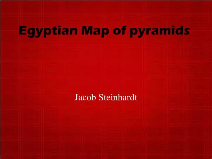 egyptian map of pyramids