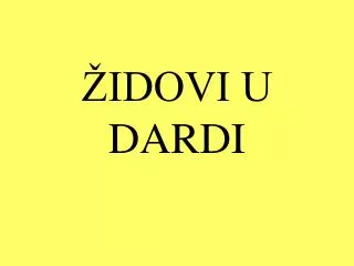 idovi u dardi