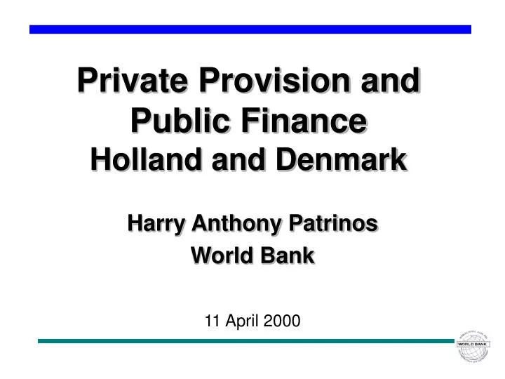 private provision and public finance holland and denmark
