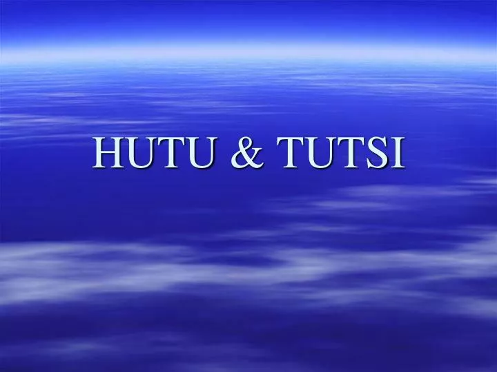 hutu tutsi