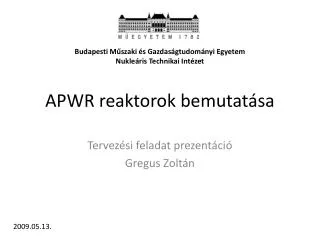 apwr reaktorok bemutat sa