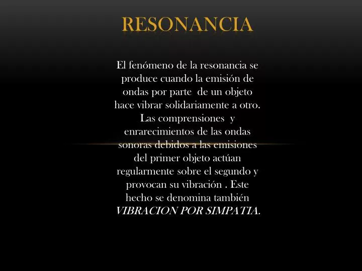 resonancia