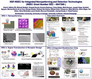 NSF-NSEC for Integrated Nanopatterning and Detection Technologies