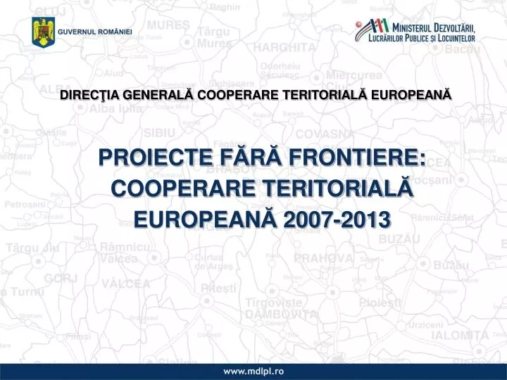 proiecte f r frontiere cooperare teritorial european 2007 2013