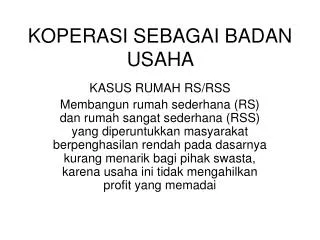 koperasi sebagai badan usaha