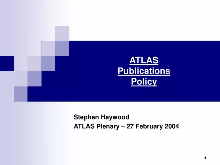 atlas publications policy
