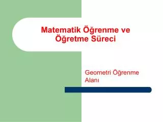 matematik renme ve retme s reci