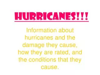 Hurricanes!!!
