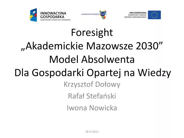 foresight akademickie mazowsze 2030 model absolwenta