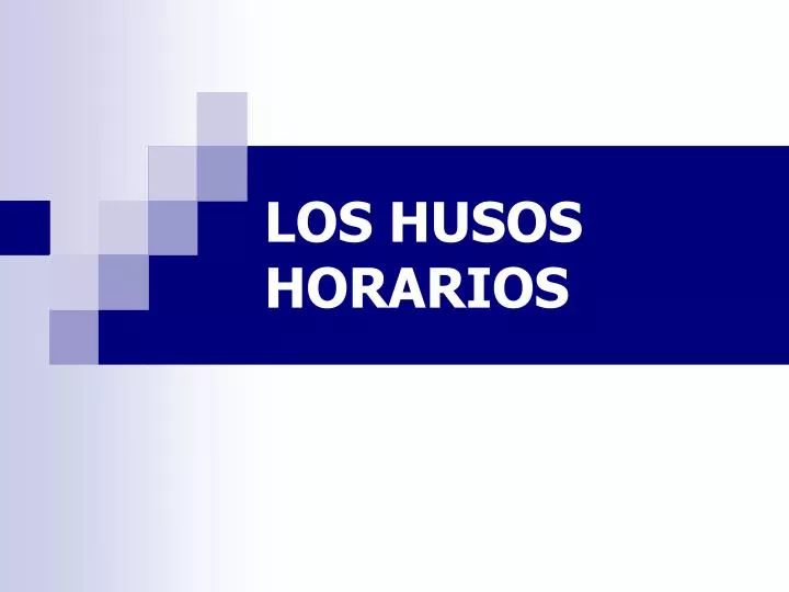 los husos horarios