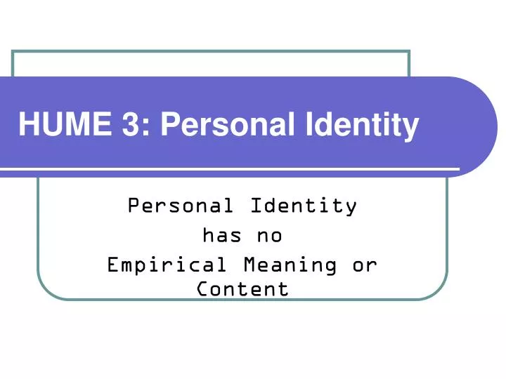 hume 3 personal identity