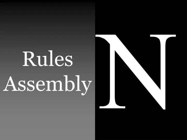 rules assembly