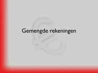gemengde rekeningen
