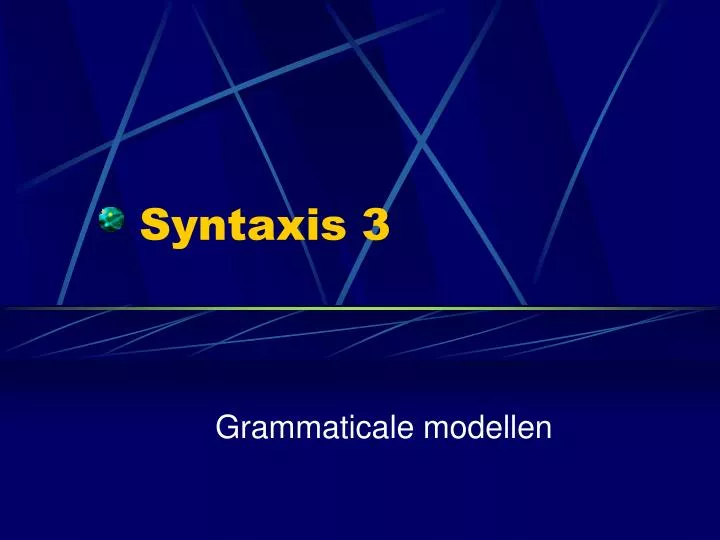 syntaxis 3