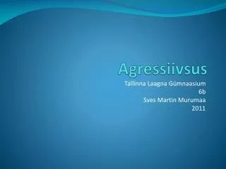 agressiivsus