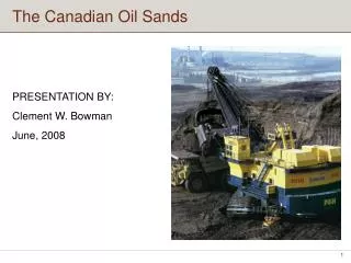 The Canadian Oil Sands