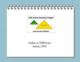 Update to TIMGroup January 2002