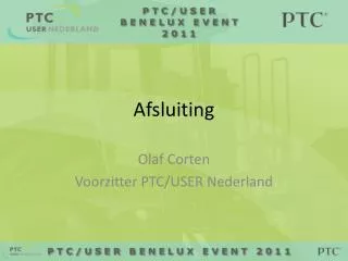 afsluiting