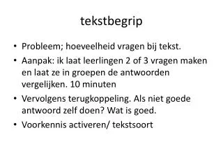 tekstbegrip