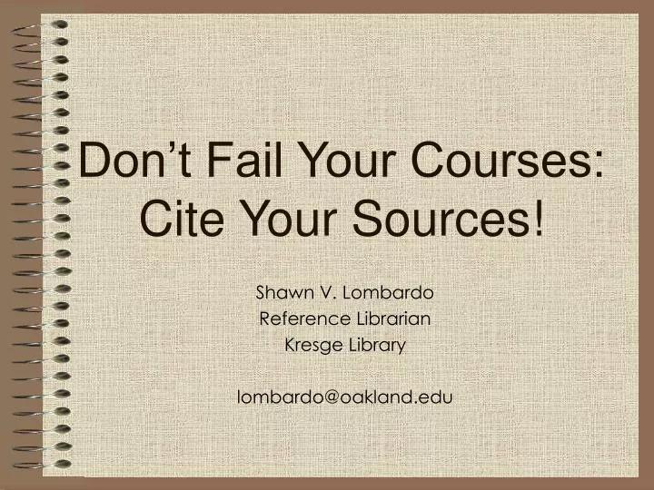 don t fail your courses cite your sources