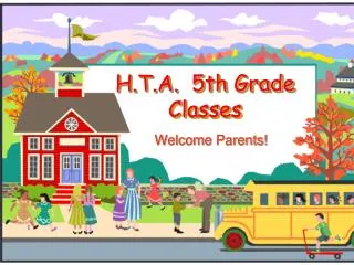 H.T.A. 5th Grade Classes