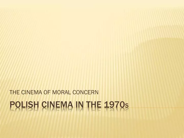 the cinema of moral concern