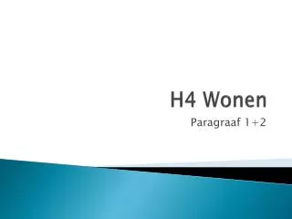h4 wonen