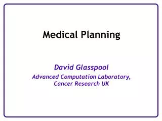 Medical Planning