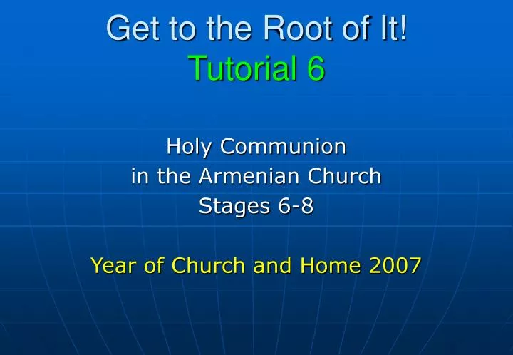 holy communion in the armenian church stages 6 8 year of church and home 2007