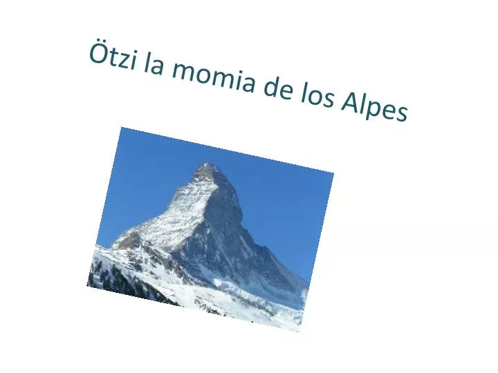 tzi la momia de los alpes