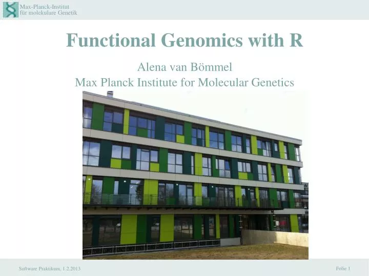 functional genomics with r