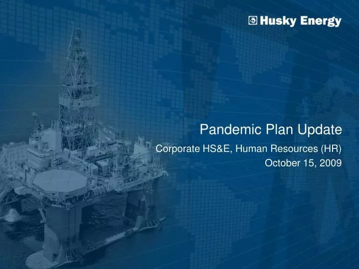 pandemic plan update