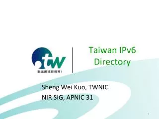 Taiwan IPv6 Directory