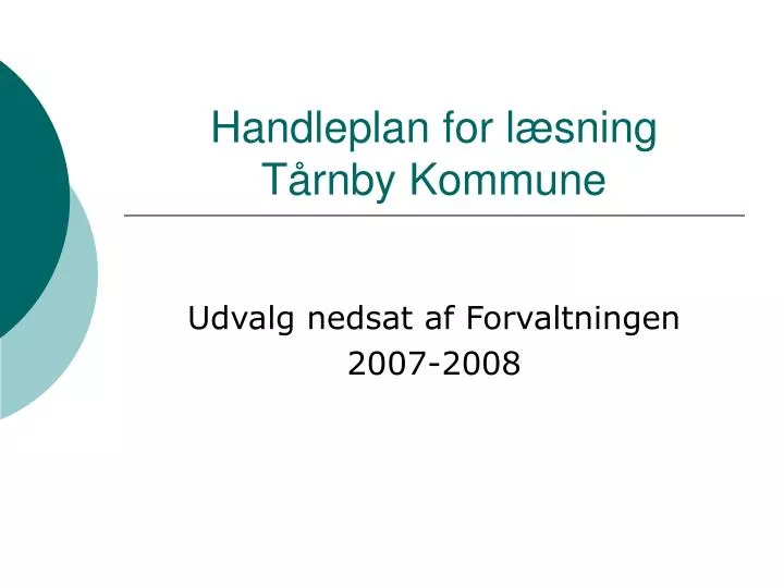 handleplan for l sning t rnby kommune
