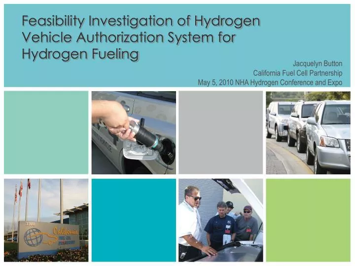 feasibility investigation of hydrogen vehicle authorization system for hydrogen fueling