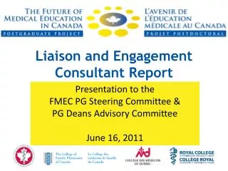 Liaison and Engagement Consultant Report