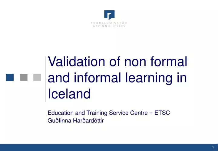 validation of non formal and informal learning in iceland