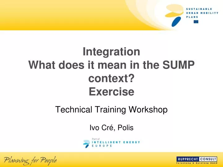 integration what does it mean in the sump context exercise